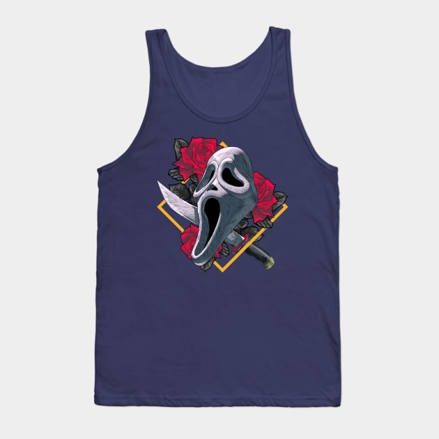 Not Another Ghost Mask Part II Tank Top by manoystee
